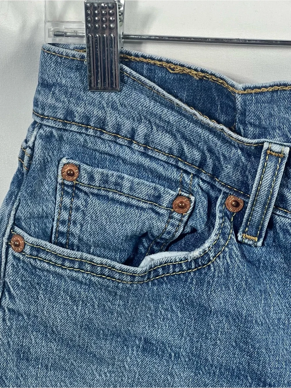 Levis Jeans Mens 505 Straight Leg 30 Denim Bottoms Medium Wash Everyday 30x30